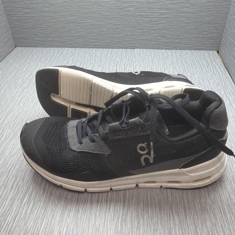 On Cloudrift Womens 7 Black White CloudTec Walking Shoes Sneakers 87.98301